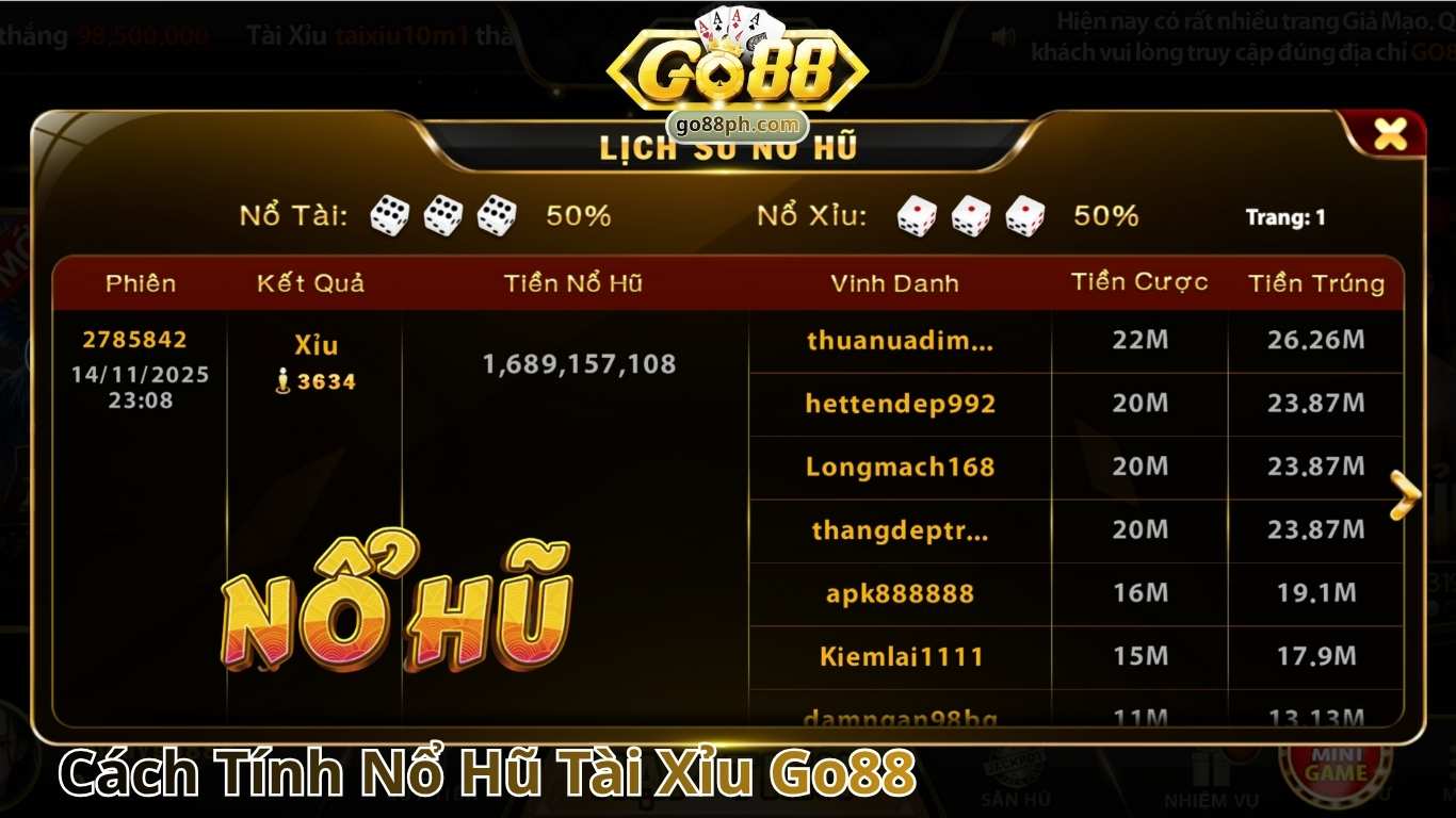 Lưu ý khi tính tiền nổ hũ Tài Xỉu Go88 Lưu ý khi tính tiền nổ hũ Tài Xỉu Go88